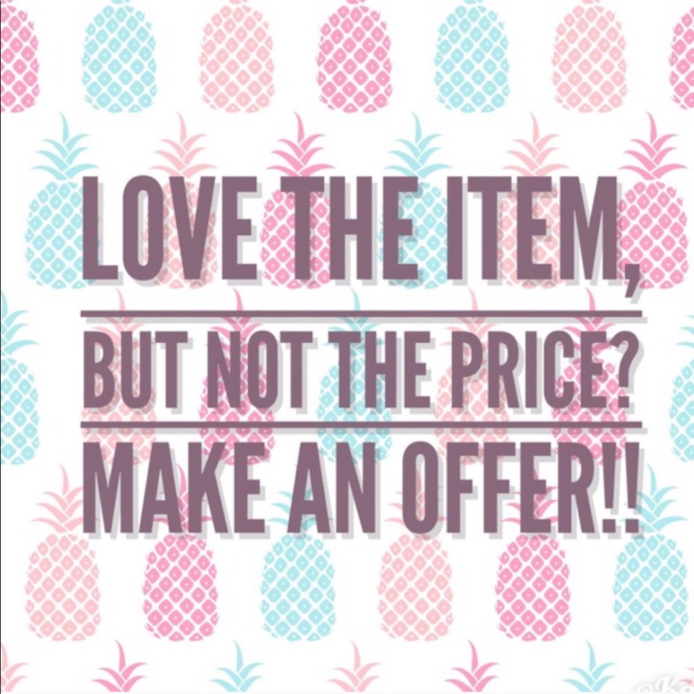 Reasonable offers accepted